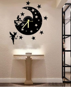 Fairy Wall Clock – Wooden Wall Decoration